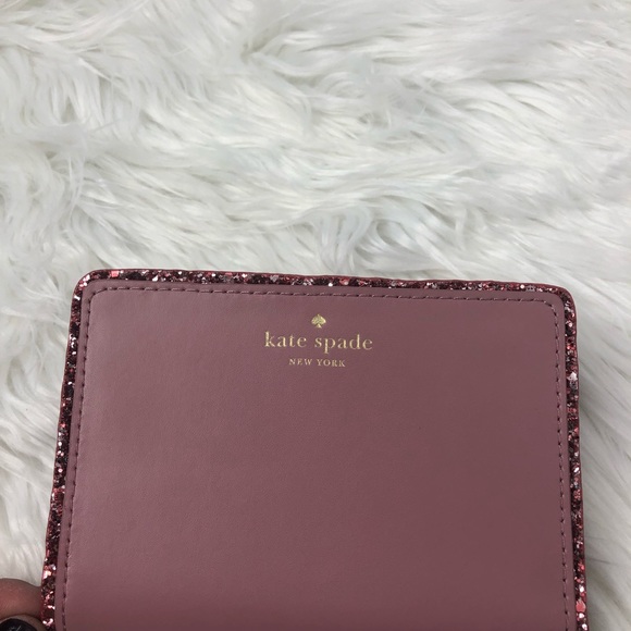 Kate Spade Glitter Wallet Peony - Picture 3 of 8
